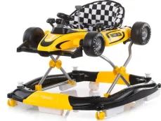 CHIPOLINO Chodítko interaktivní Car Racer 4v1 Yellow / od 6 měsíců / do 12 kg (149604)