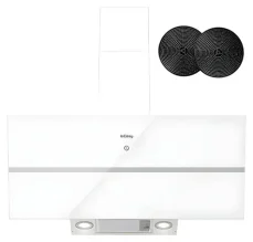 IsEasy TV1390D4-CC-I2 bílá / Odsavač par / 90 cm / 594 m3/h / A++ / dotykové ovládání / 61 dB (TV1390D4-CC-I2)