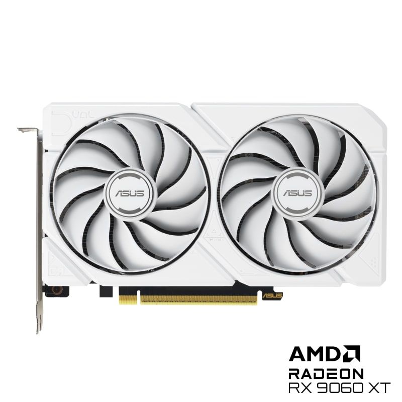 ASUS Radeon DUAL-RX9060XT-16G-WHITE