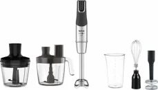 TEFAL InfinyForce Pro 5v1 HB95LD38 čierna / Tyčový mixér / 1200 W / 2 nádoby (0.8 + 0.5 l) / šľahacia metla (HB95LD38)