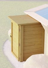 Technický úložný box KARIBU 87x74x121 cm Dekorhome