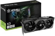 INNO3D RTX 5070 iChill X3 12GB / Grafická karta / 2572 MHz / 12GB GDDR7 / 192 bit / 1x HDMI + 3x DP / 700W (8+8) (C50703-12D7X-195065H)