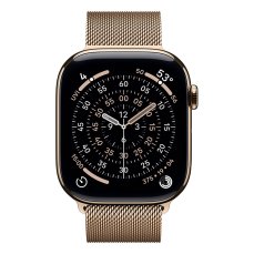 Apple Watch S11 Cellular 46mm Gold Titanium Case with Gold Milanese Loop - M/L