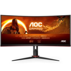 34" AOC CU34G2XP/BK černá / VA / 3440x1440 / 21:9 / 1ms / 4000:1 / 430cd-m2 / HDMI + DP / VESA / FreeSync (CU34G2XP/BK)