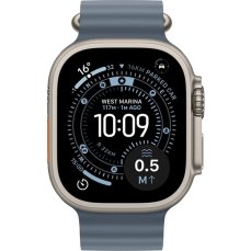 Apple Watch Ultra 3 (2025) 49mm Přírodní titan s ocelově modrým oceánským řemínkem (Další)
