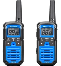 Midland XT50 PRO modrá / Vysílačka / Sada 2 ks / 84 kanálů / VOX / IPX2 / PMR 446 MHz (100002141494)