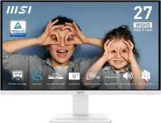 27" MSI PRE MP273QW E2 biela / 2560 x 1440 / IPS / 16:9 / 1ms / 1300:1 / 400cd-m2 / DP+HDMI / VESA (PRO MP273QW E2)