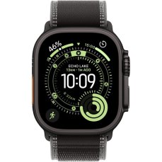 Apple Watch Ultra 3 (2025) 49mm Černý titan s černým/uhlovým trailovým tahem S/M