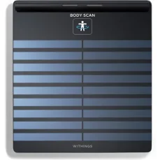 Withings Body Scan čierna / Múdra osobná váha / nosnosť 200kg / Bluetooth / WiFi (WBS08-Black-All-Inter)