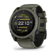 Chytré hodinky Garmin TACTIX 8 AMOLED CERAKORE, Olive Drab  + Topografické mapy Garmin TOPO CZECH Pro