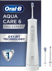 Oral-B AquaCare 6 Pro-Expert biela / Ústna sprcha / 3 intenzity / funkcie pulzovania (8006540839621)