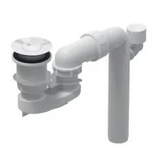 Villeroy  Boch Příslušenství - Vanová odtoková a přepadová souprava, ViFlow, alpská bílá (U90953001)