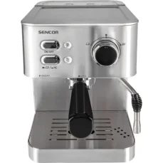 Sencor SES 4010SS strieborná / Pákový kávovar / 1050 W / 15 bar / 1.5 l / napeňovacia tryska (8590669219063)