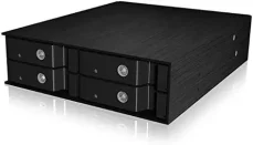 Icy Box IB-2240SSK čierna / Backplane pre 4x 2.5 HDD / SSD / SATA III / Hot-Swap (IB-2240SSK)